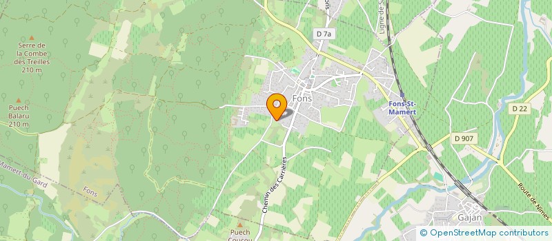 localisation de l'entreprise MONSIEUR LAURENT MASMEJEAN  FONS