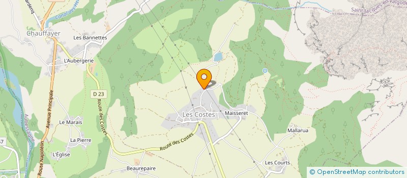 localisation de l'entreprise MONSIEUR LAURENT MASSA  AUBESSAGNE