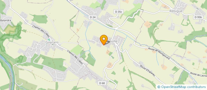 localisation de l'entreprise MONSIEUR LAURENT MASSALAZ  AUREVILLE