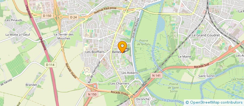 localisation de l'entreprise MONSIEUR LAURENT MASSE  SAINTES