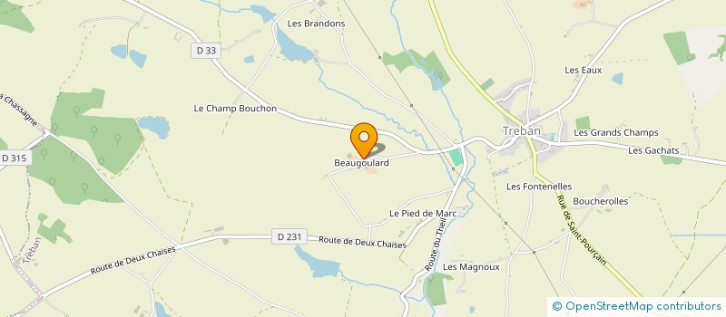 localisation de l'entreprise MONSIEUR LAURENT MASSERET à TREBAN