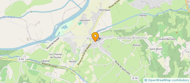 localisation de l'entreprise MONSIEUR LAURENT MATEOS  PRUDHOMAT