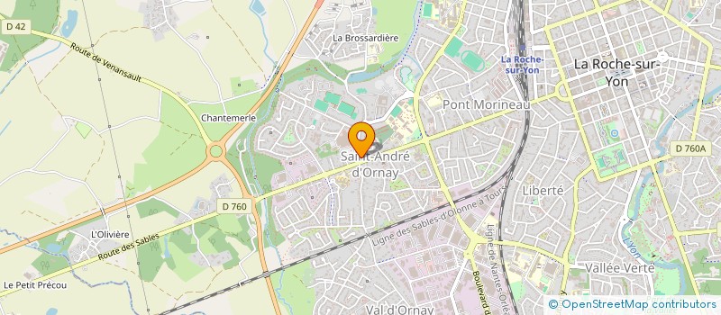 localisation de l'entreprise MONSIEUR LAURENT MATHE à LA ROCHE-SUR-YON