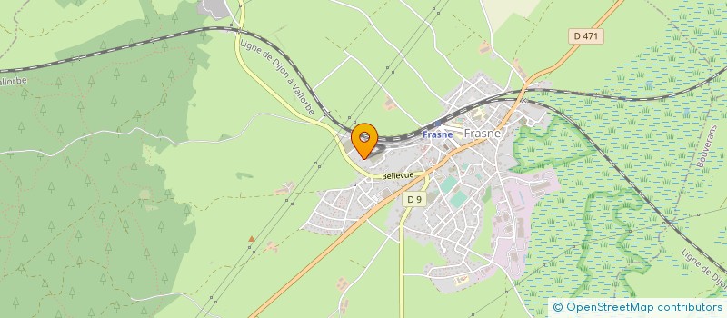 localisation de l'entreprise MONSIEUR LAURENT MATHIEU  FRASNE