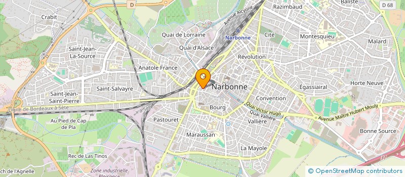 localisation de l'entreprise MONSIEUR LAURENT MATHIEU  NARBONNE