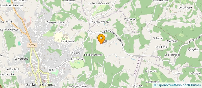 localisation de l'entreprise MONSIEUR LAURENT MATHIEU à SARLAT-LA-CANEDA