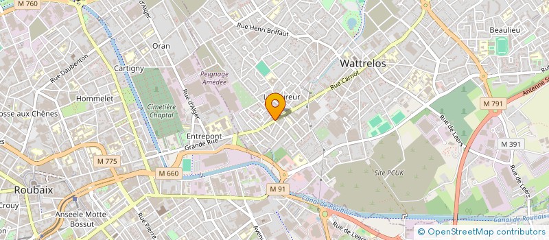 localisation de l'entreprise MONSIEUR LAURENT MATHON à WATTRELOS