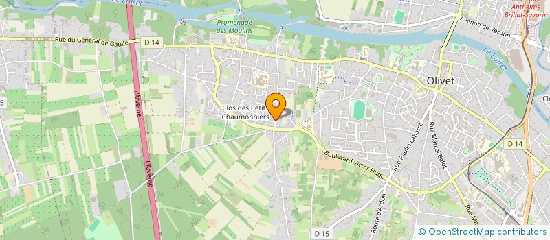 localisation de l'entreprise MONSIEUR LAURENT MATOUT à OLIVET
