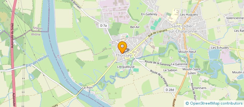 localisation de l'entreprise MONSIEUR LAURENT MATRAY à SAINT-DIDIER-SUR-CHALARONNE