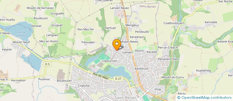 localisation de l'entreprise MONSIEUR LAURENT MATZ  LANRIVOARE