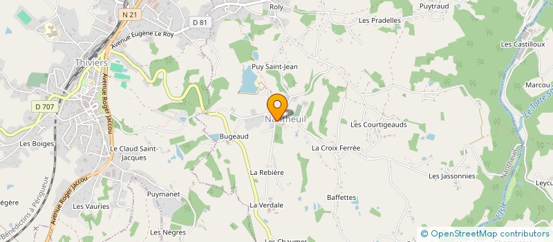 localisation de l'entreprise MONSIEUR LAURENT MAURAT  NANTHEUIL