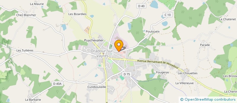 localisation de l'entreprise MONSIEUR LAURENT MAVEYRAUD  ORADOUR-SUR-VAYRES