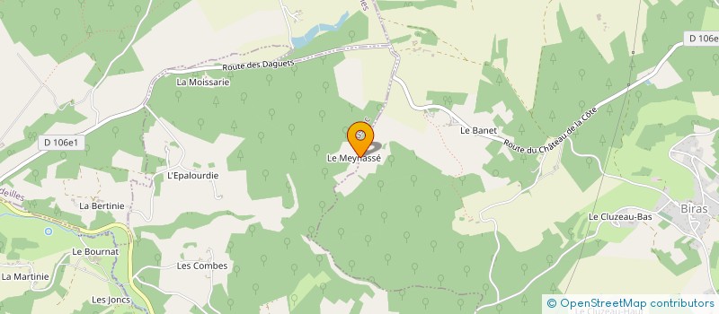 localisation de l'entreprise MONSIEUR LAURENT MAZIERE  BIRAS