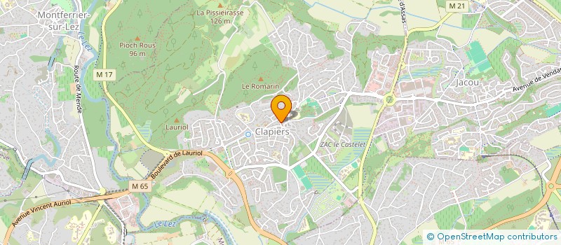 localisation de l'entreprise MONSIEUR LAURENT MAZIERE  CLAPIERS