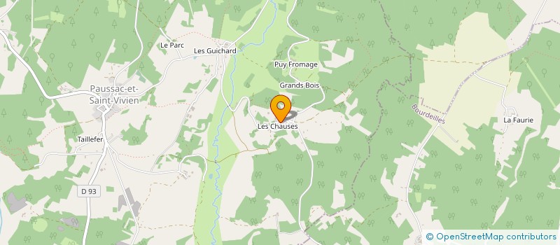 localisation de l'entreprise MONSIEUR LAURENT MAZOUAUD à PAUSSAC ET ST VIVIEN