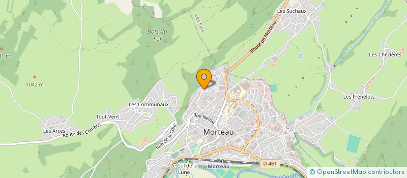 localisation de l'entreprise MONSIEUR LAURENT MAZZOTTI  MORTEAU