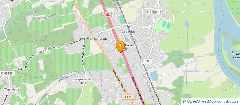 localisation de l'entreprise MONSIEUR LAURENT MEDANA  CADAUJAC