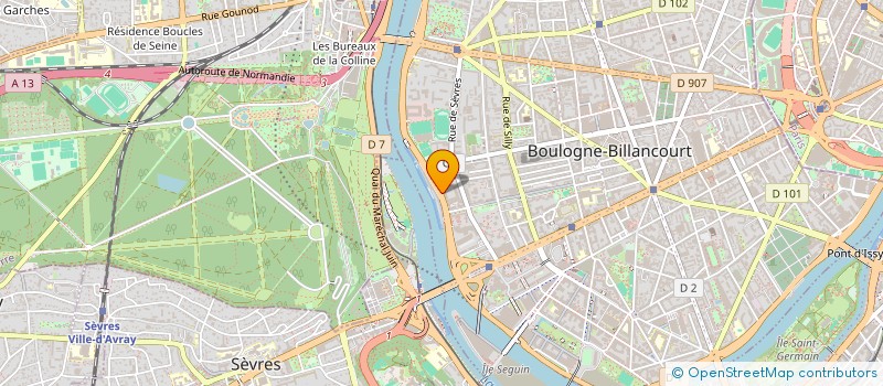 localisation de l'entreprise MONSIEUR LAURENT MEFFRE  BOULOGNE-BILLANCOURT