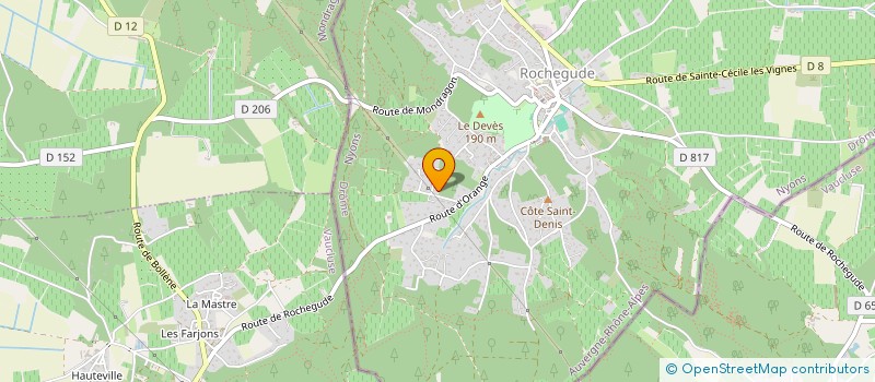 localisation de l'entreprise MONSIEUR LAURENT MEILHAC  ROCHEGUDE