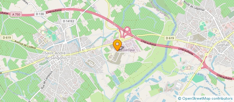 localisation de l'entreprise MONSIEUR LAURENT MEILHAC  SAINT-ANDRE-DE-SANGONIS