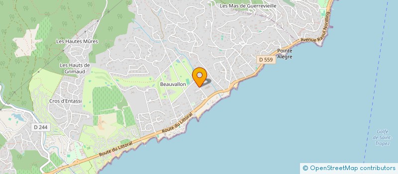 localisation de l'entreprise MONSIEUR LAURENT MELARDI  GRIMAUD