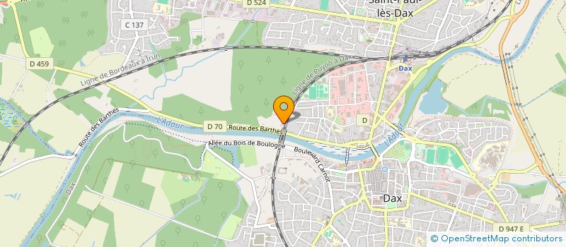 localisation de l'entreprise MONSIEUR LAURENT MELAT-COUHET  ST-PAUL-LES-DAX