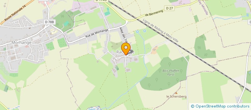 localisation de l'entreprise MONSIEUR LAURENT MENIERE  RACRANGE