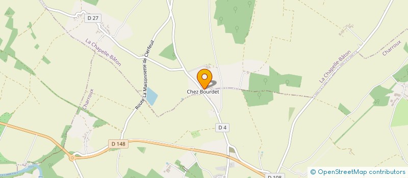 localisation de l'entreprise MONSIEUR LAURENT MERCIER  LA CHAPELLE-BATON