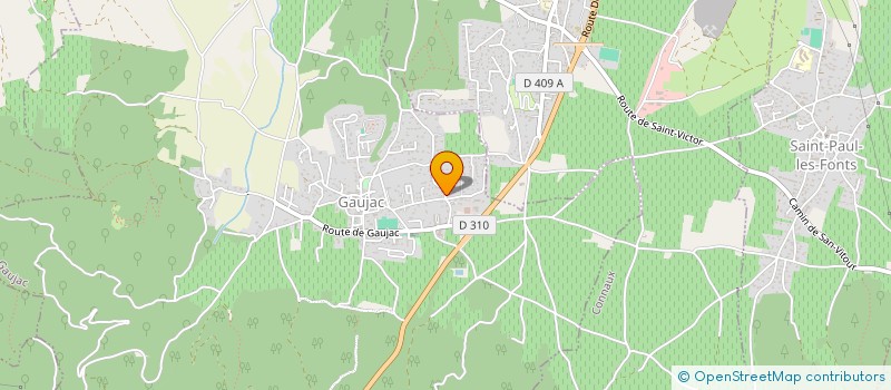 localisation de l'entreprise MONSIEUR LAURENT MERCIER  GAUJAC