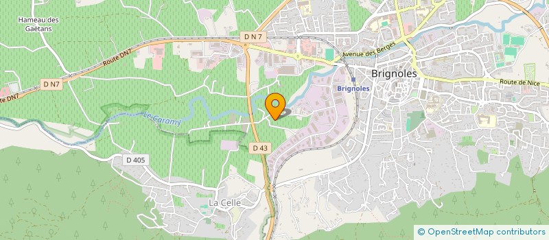 localisation de l'entreprise MONSIEUR LAURENT MERCURY à BRIGNOLES