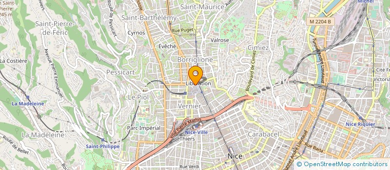 localisation de l'entreprise MONSIEUR LAURENT MERGY à NICE