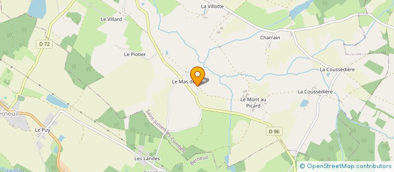 localisation de l'entreprise MONSIEUR LAURENT MERILHOU à SAINT-JUNIEN-LES-COMBES