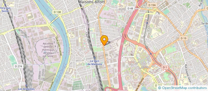 localisation de l'entreprise MONSIEUR LAURENT MERLIN  MAISONS-ALFORT