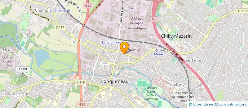 localisation de l'entreprise MONSIEUR LAURENT-MERMOZ AGASSIN à LONGJUMEAU
