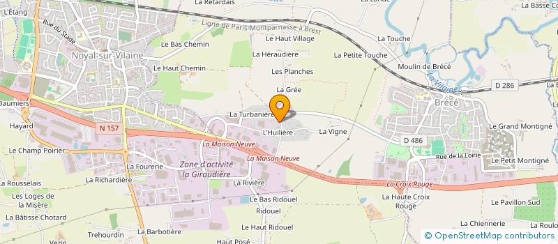 localisation de l'entreprise MONSIEUR LAURENT MEROT à BRECE