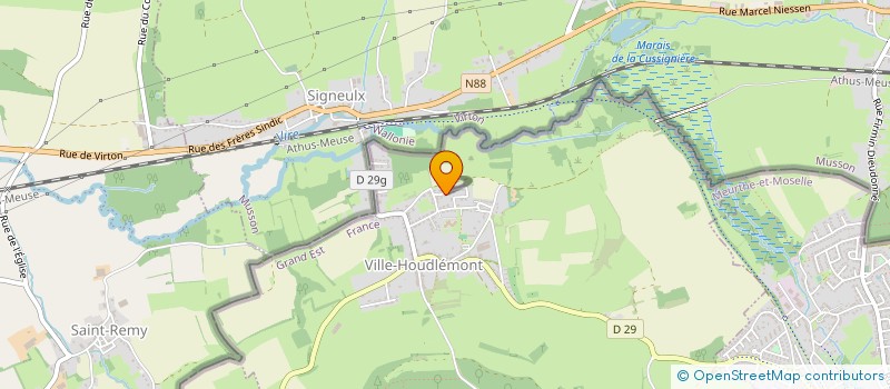 localisation de l'entreprise MONSIEUR LAURENT MERRA  VILLE-HOUDLEMONT