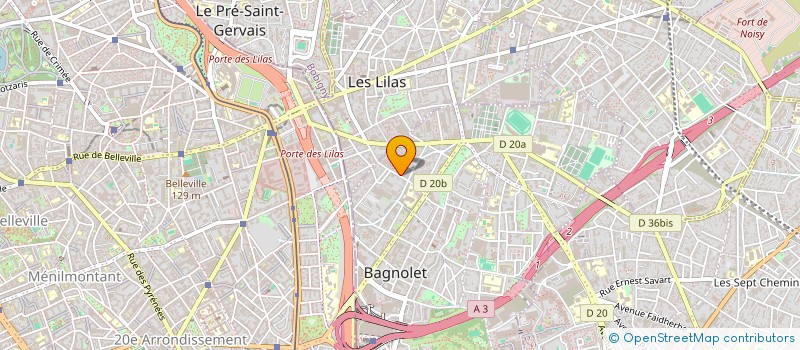 localisation de l'entreprise MONSIEUR LAURENT MESNARD à BAGNOLET