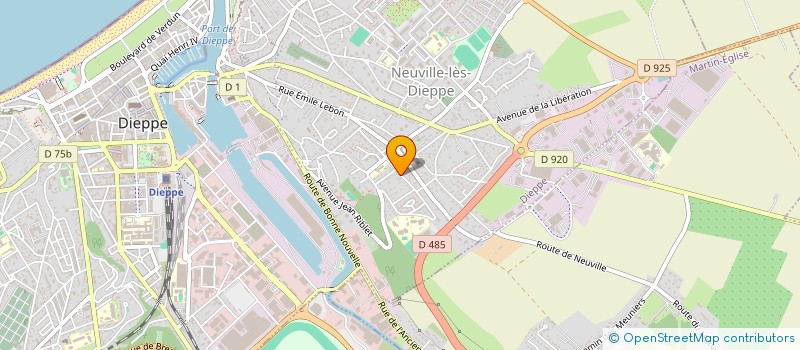 localisation de l'entreprise MONSIEUR LAURENT MESSAGER  DIEPPE