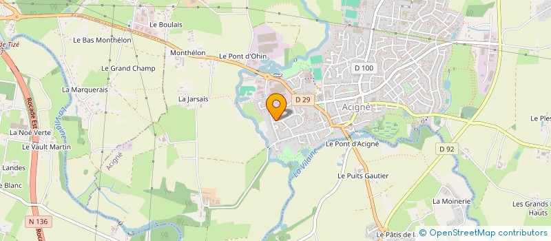 localisation de l'entreprise MONSIEUR LAURENT MEVEL  ACIGNE