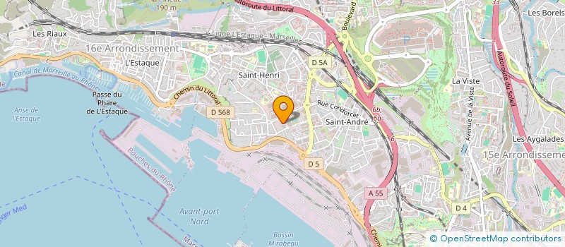 localisation de l'entreprise MONSIEUR LAURENT MICHEL  MARSEILLE 16