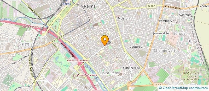 localisation de l'entreprise MONSIEUR LAURENT MICHEL MATHIEU  REIMS