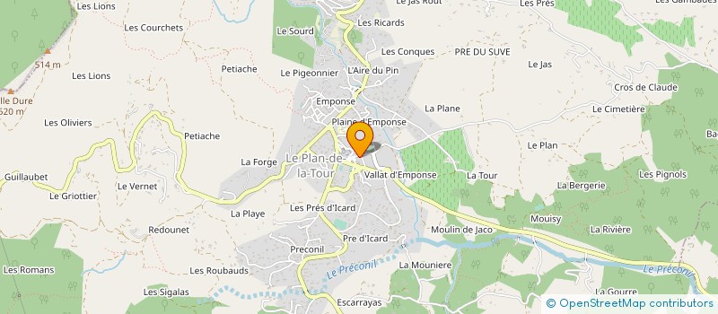 localisation de l'entreprise MONSIEUR LAURENT MILAS à LE PLAN-DE-LA-TOUR