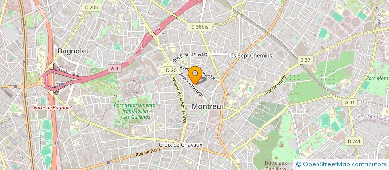 localisation de l'entreprise MONSIEUR LAURENT MILET à MONTREUIL
