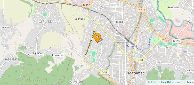 localisation de l'entreprise MONSIEUR LAURENT MILHAU  AUSSILLON