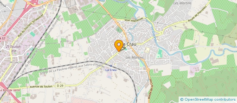 localisation de l'entreprise MONSIEUR LAURENT MILIANI  LA CRAU