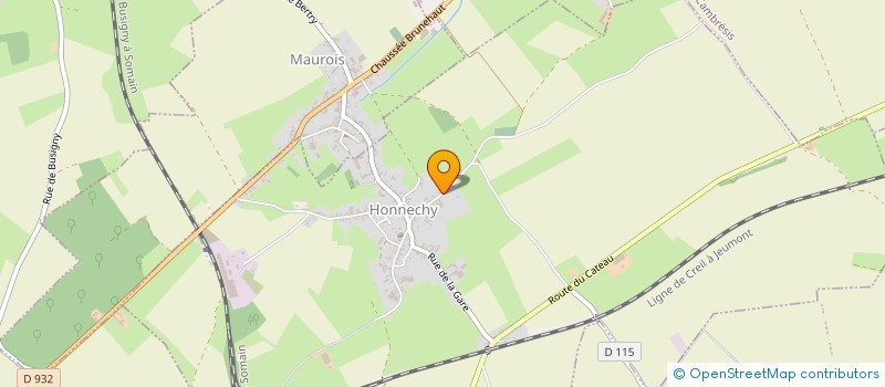 localisation de l'entreprise MONSIEUR LAURENT MILVILLE  HONNECHY