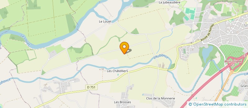 localisation de l'entreprise MONSIEUR LAURENT MINGOT  LES GARENNES SUR LOIRE