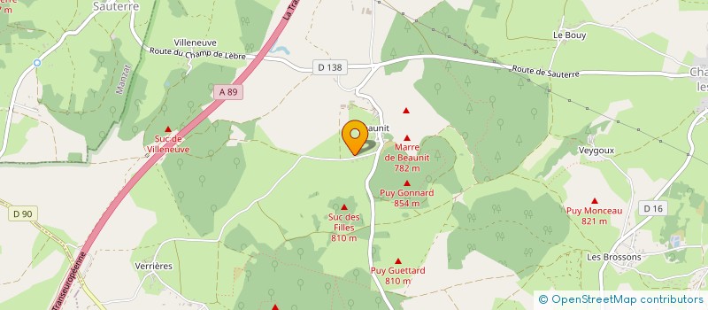 localisation de l'entreprise MONSIEUR LAURENT MIOCHE  CHARBONNIERES-LES-VARENNES