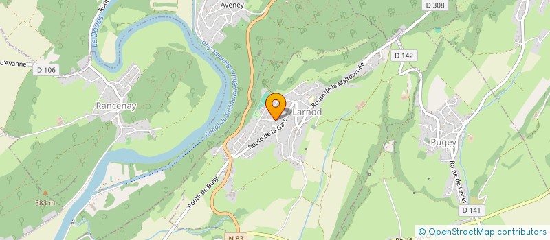 localisation de l'entreprise MONSIEUR LAURENT MIREY  LARNOD