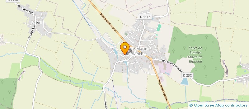 localisation de l'entreprise MONSIEUR LAURENT MOCARD  SAINTE-MARIE-LA-BLANCHE